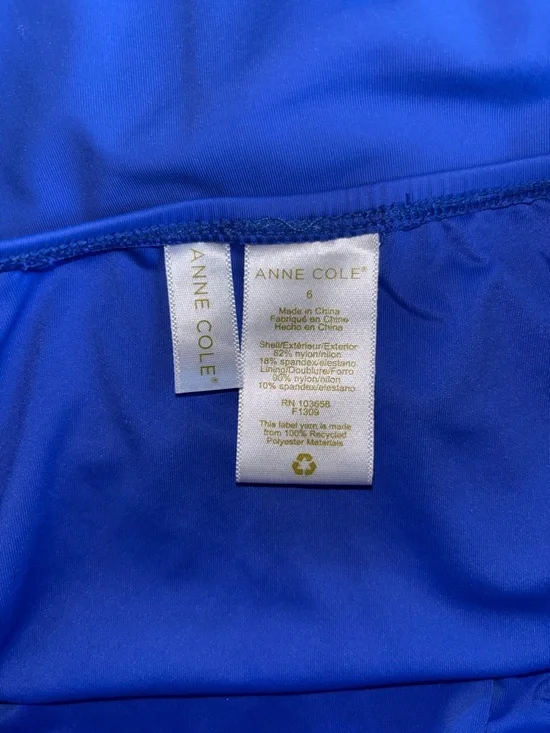 Anne Cole Royal Twist Front Strapless One Piece Swimsuit - Picture 6 of 6